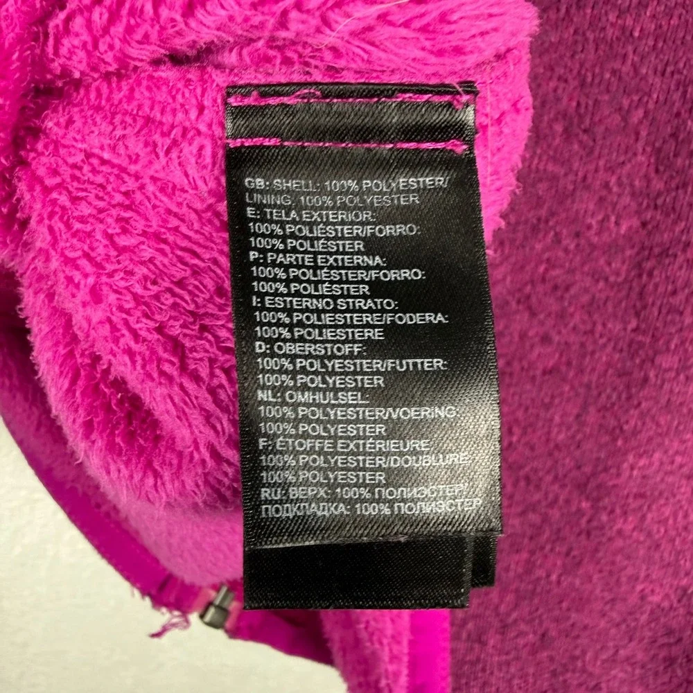 The North Face Girls Kids Pink Fleece Zip Up Jacket Size XL‎ See Description